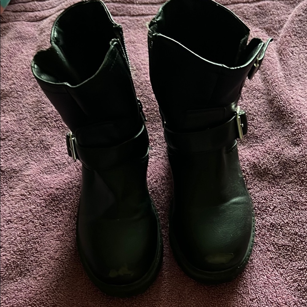 Kids Black Boots